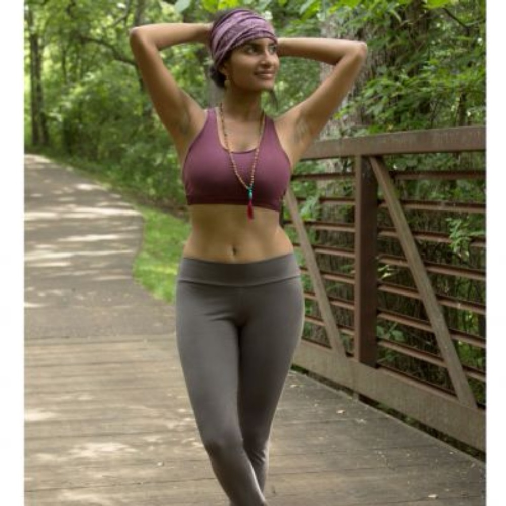Soul Flower grey organic cotton bralette medium